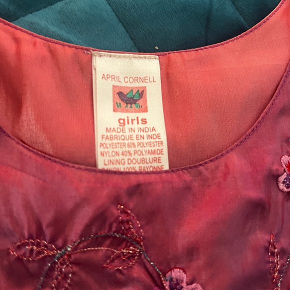 April Cornell Gorgeous unique dress sz 7/8 girls - Picture 2 of 12